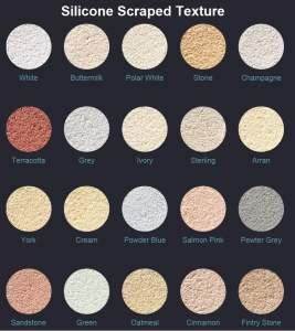 K-Rend Silicone Scraped Textured Colour Chart